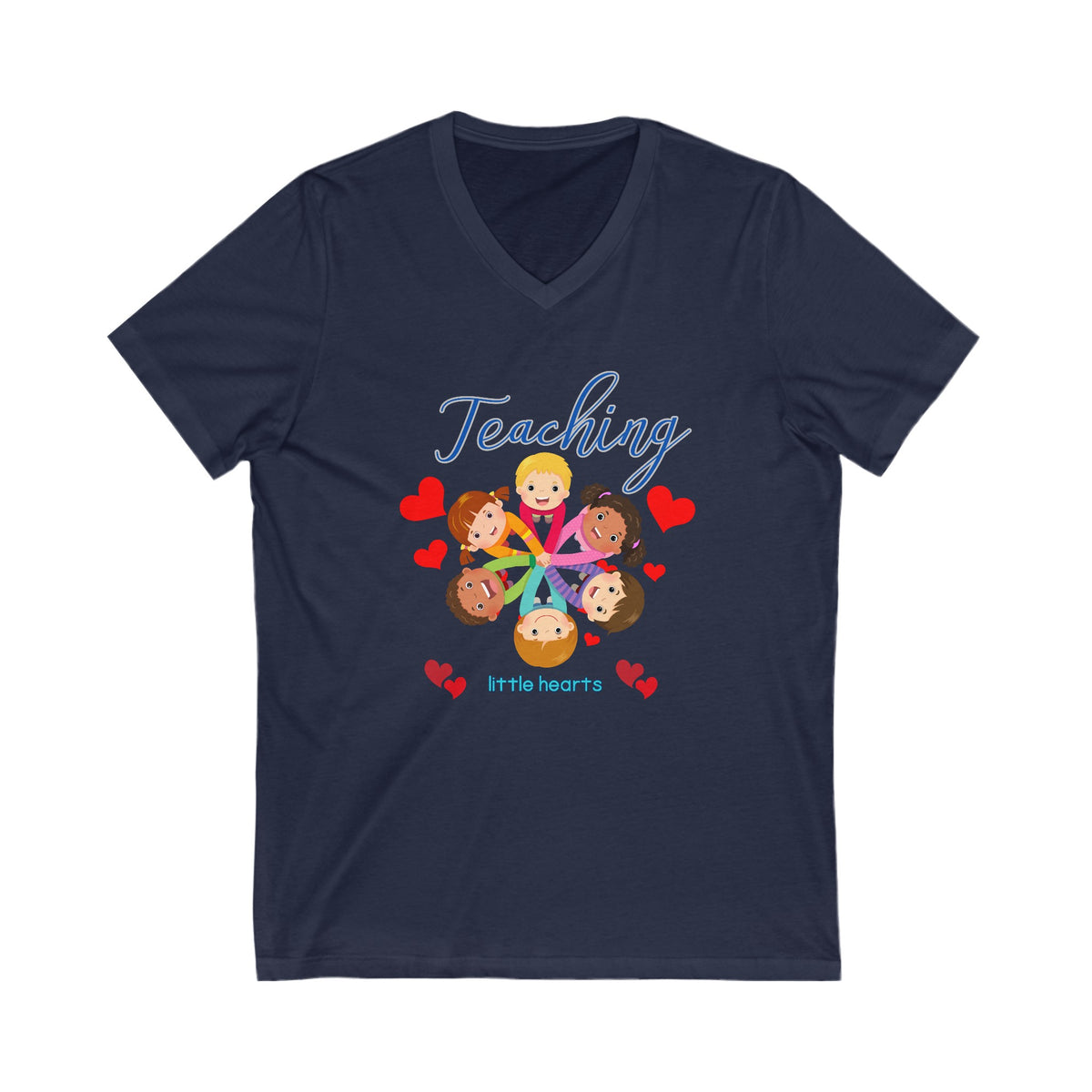 Teaching Little Kids, V-Neck Tshirt