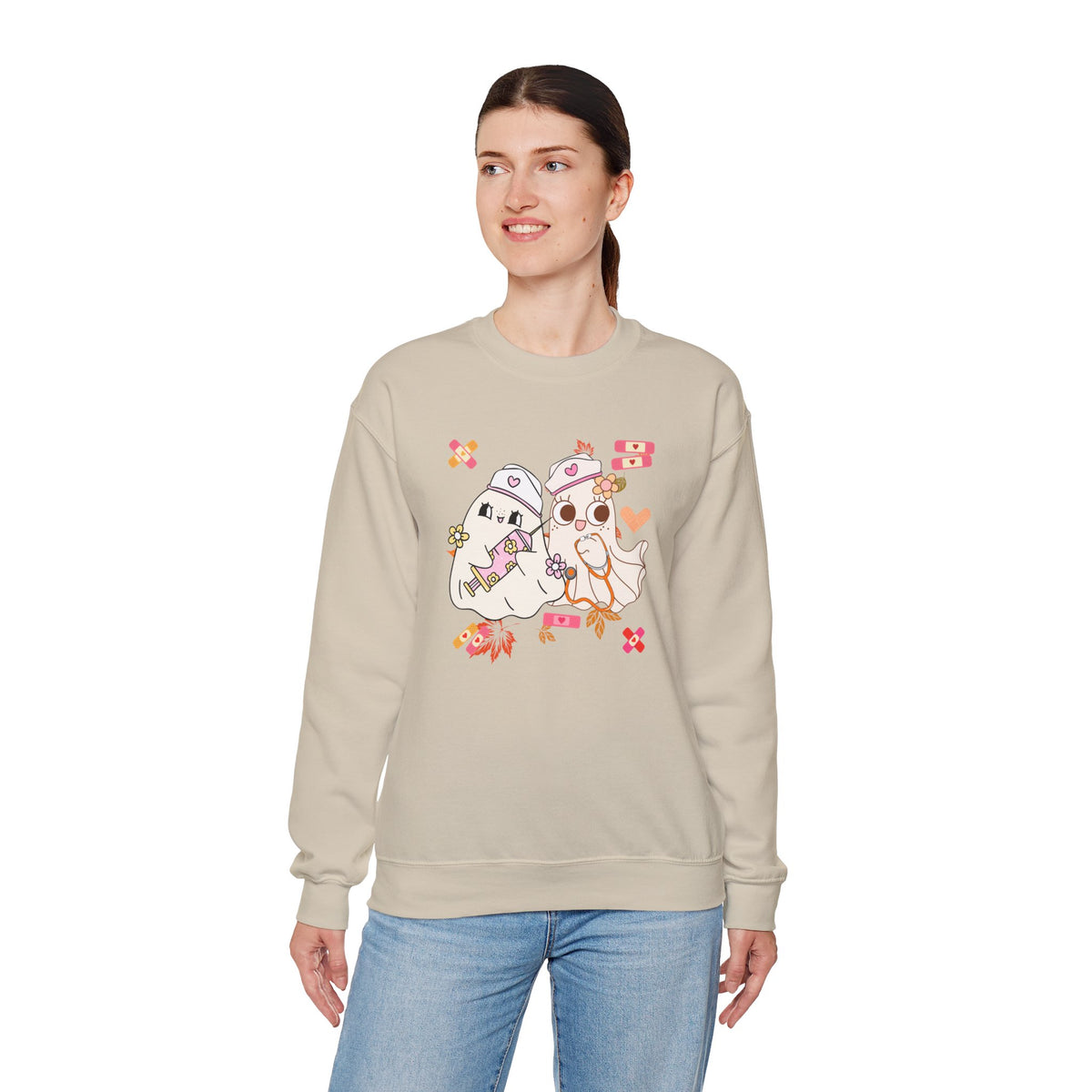 Nurse Ghost Crewneck Sweatshirt