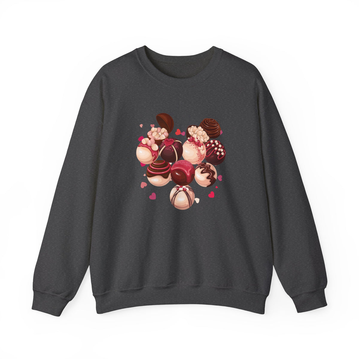 Hearts, Chocolates Crewneck Sweatshirt