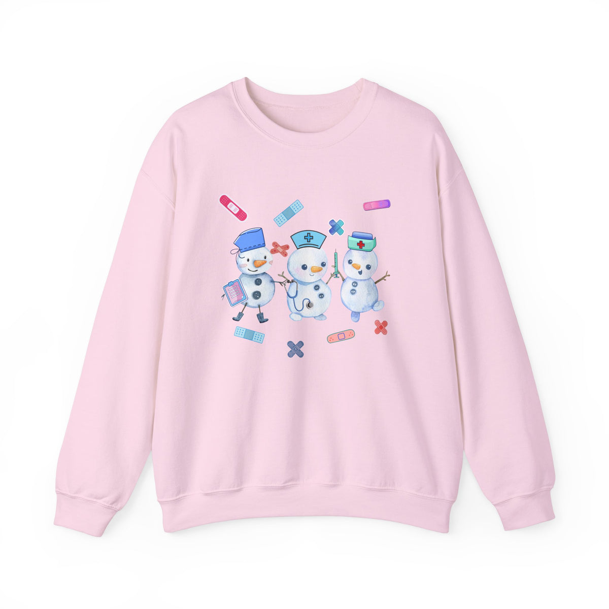 Nurse Snowman Crewneck Sweatshirt