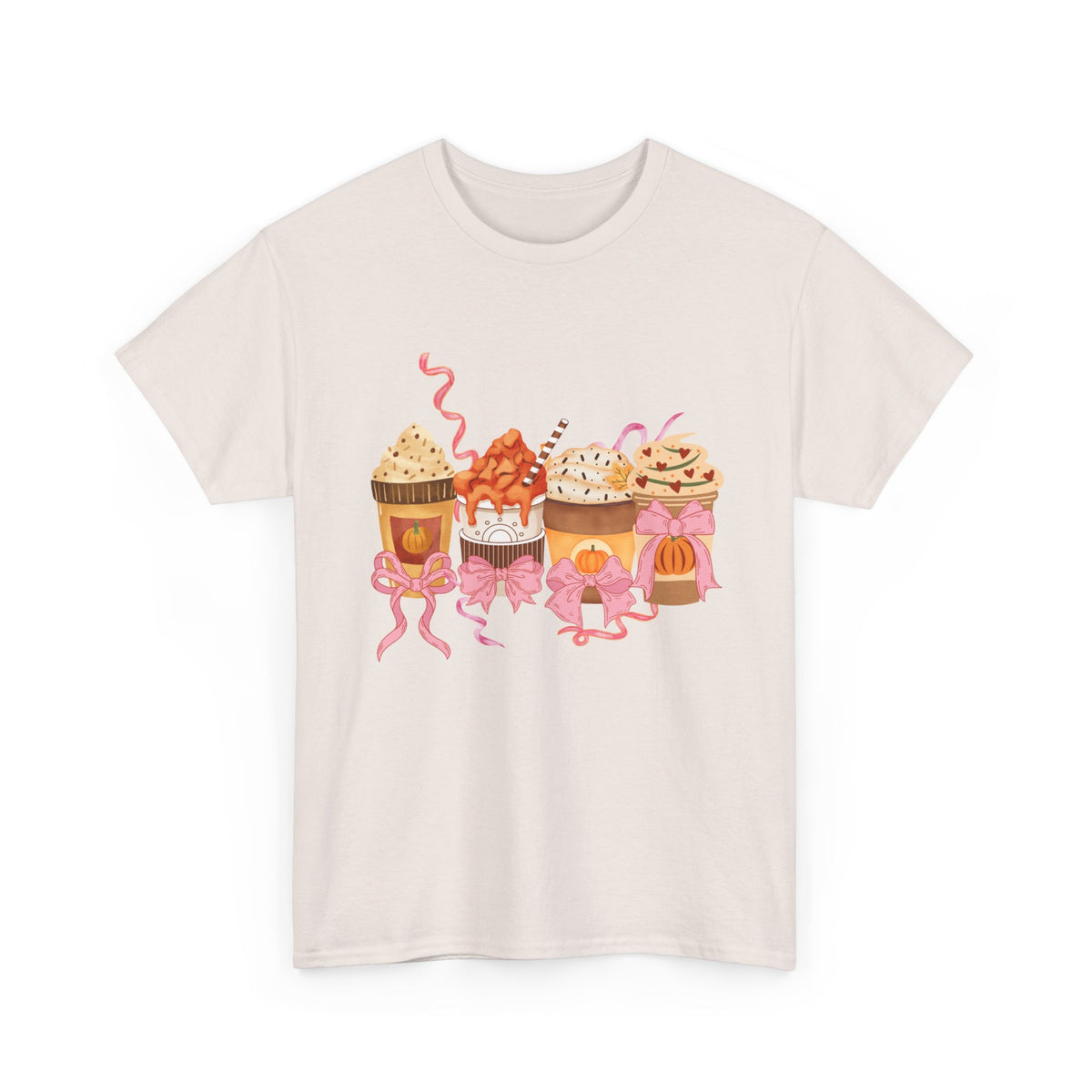 Pumpkin Spice Coffee Bow Tshirt