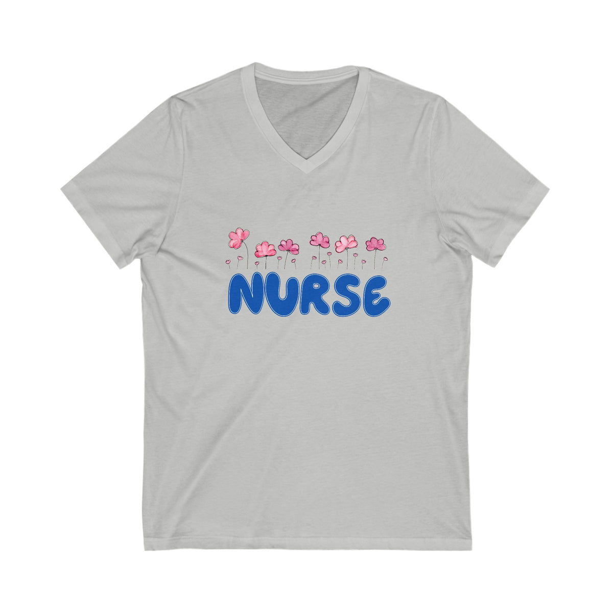 Nurse Flower V-Neck Tshirt