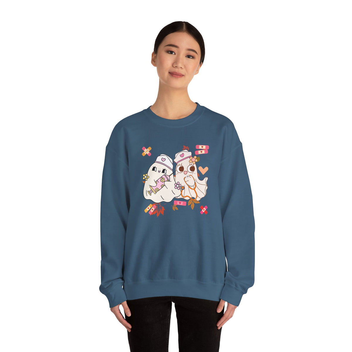 Nurse Ghost Crewneck Sweatshirt