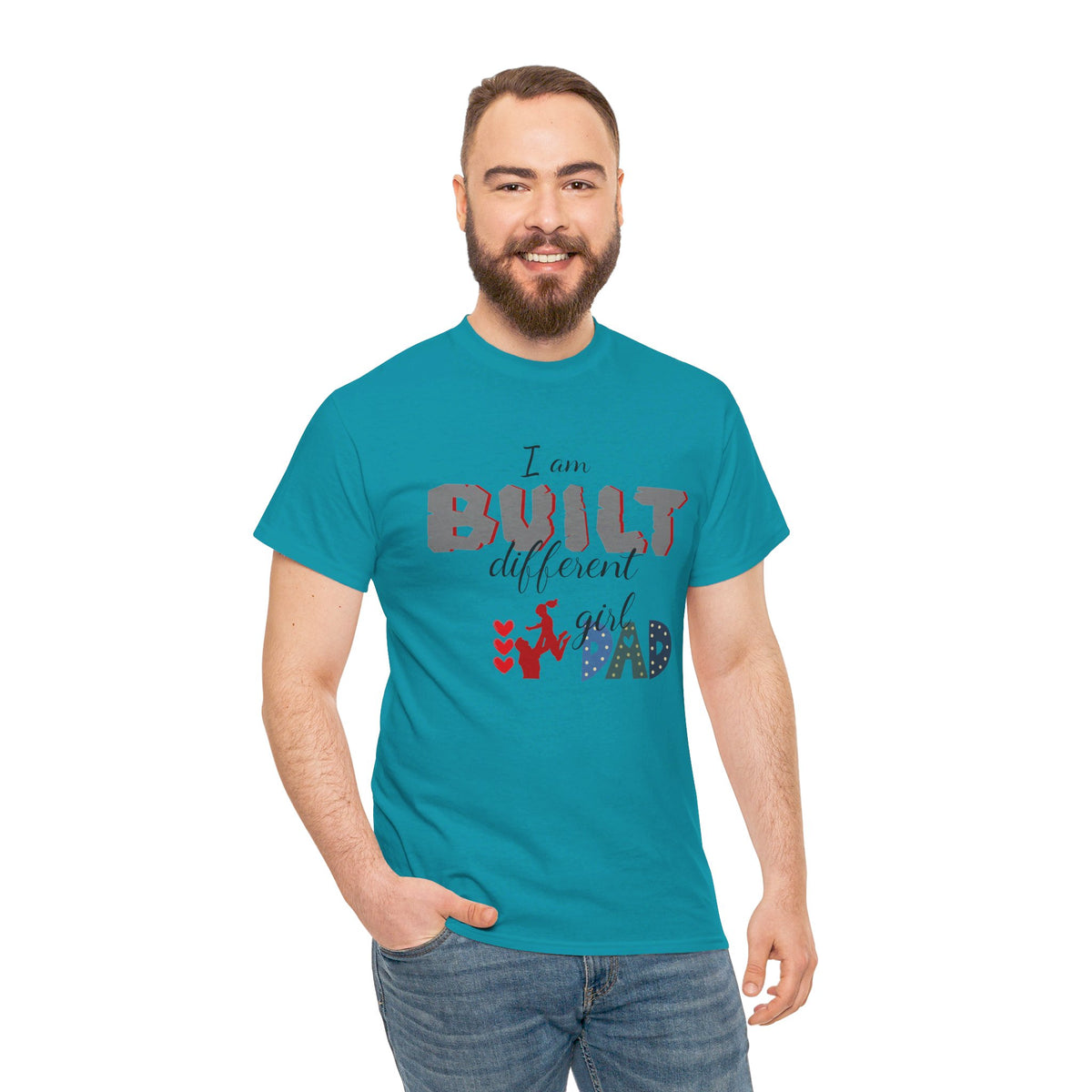 "I Am Built Different" Girl Dad T-shirt