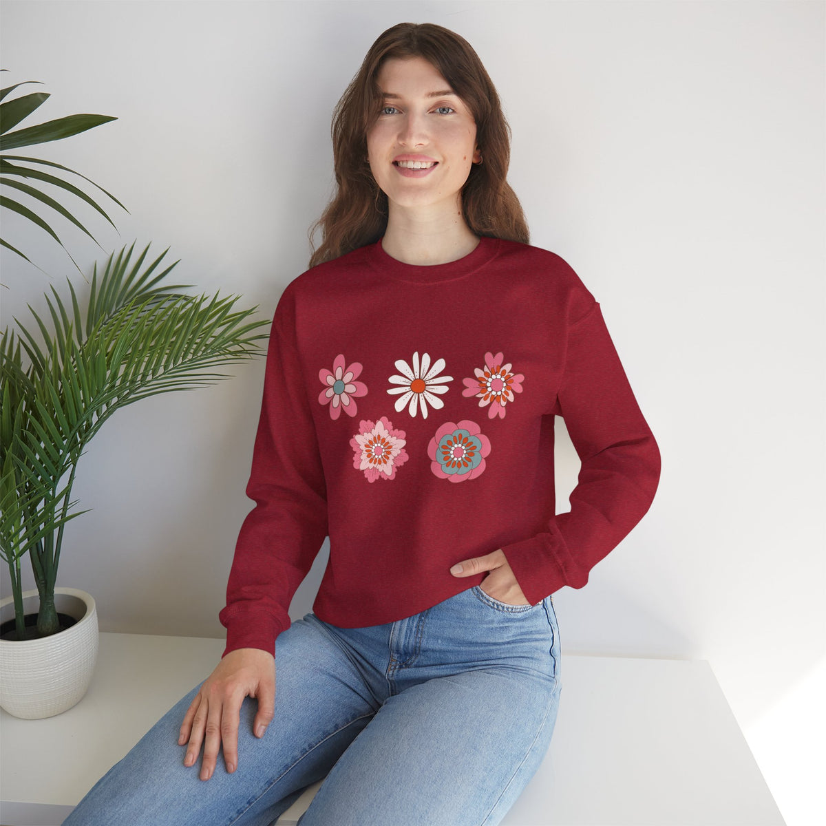 Flower Crewneck Sweatshirt