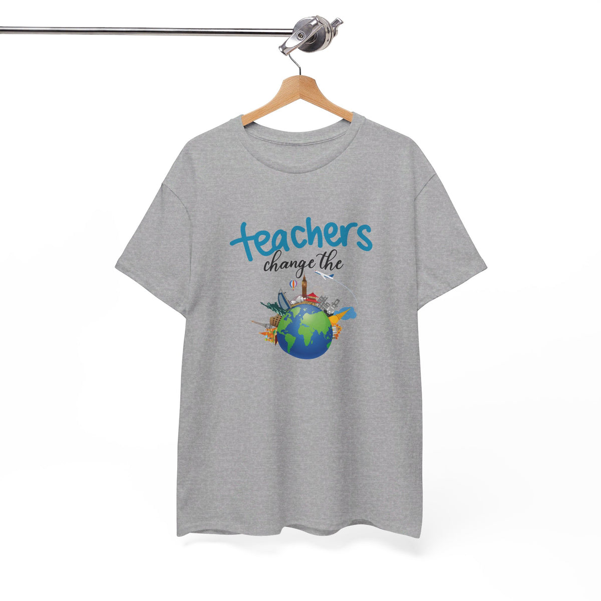 Teachers Changes the World, Crewneck Tshirt