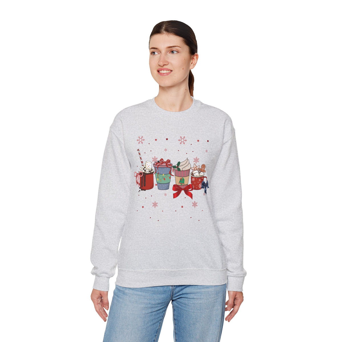 Christmas Drinks Crewneck Sweatshirt