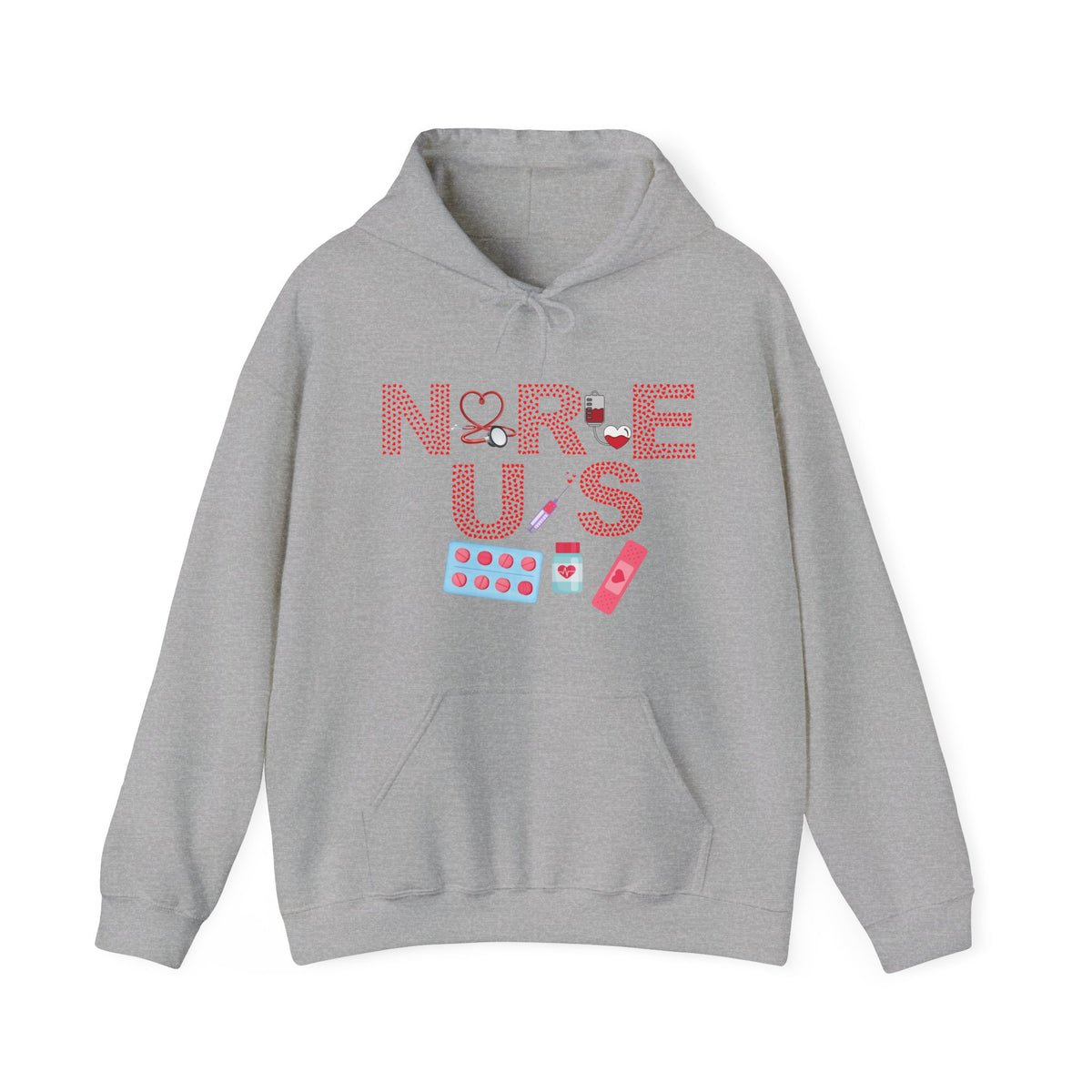 Love, Nurse Hooded Sweatshirt