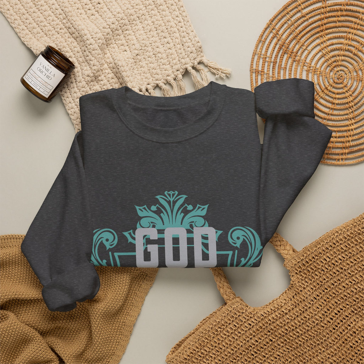 God Is Not On a Budget Crewneck Sweatshirt M