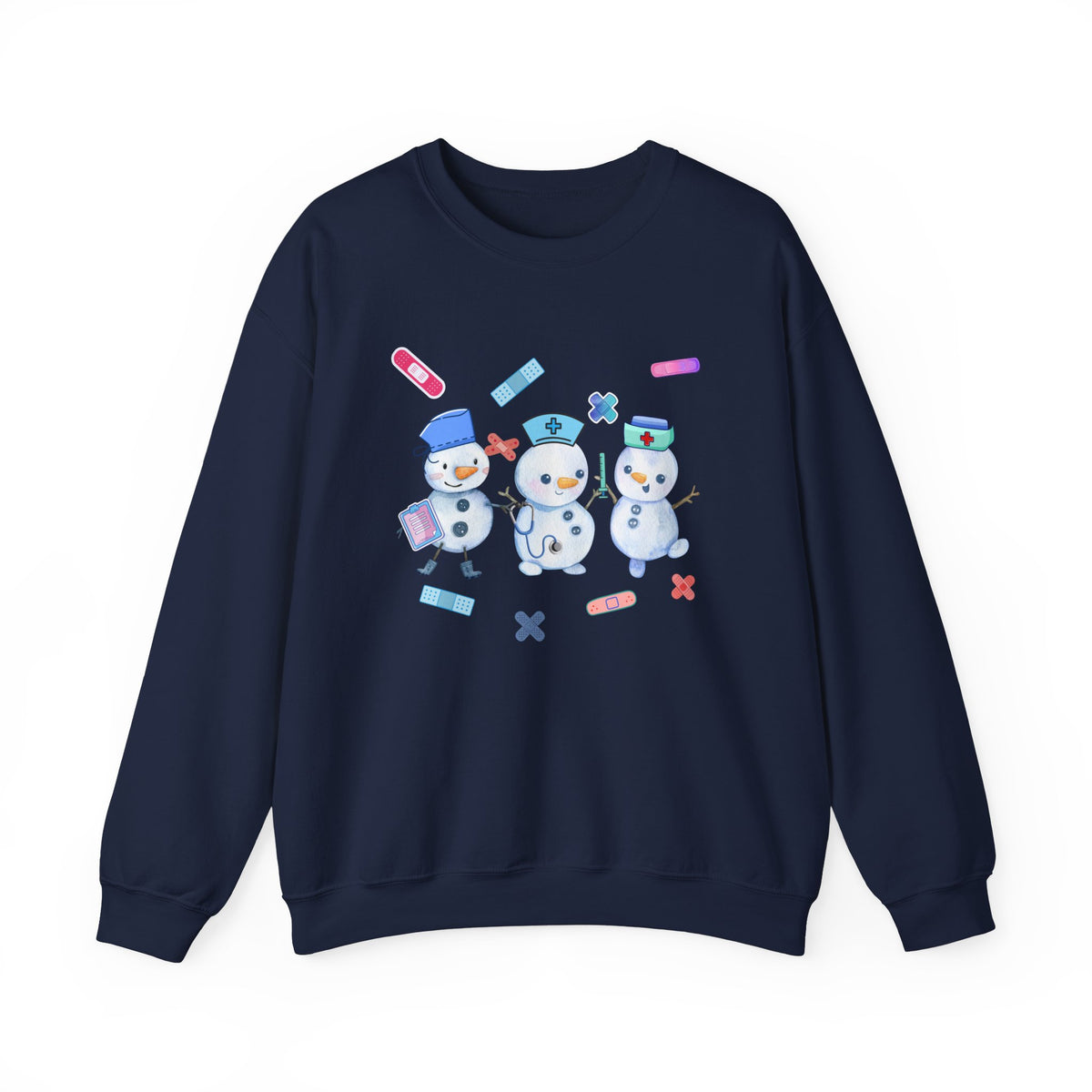 Nurse Snowman Crewneck Sweatshirt