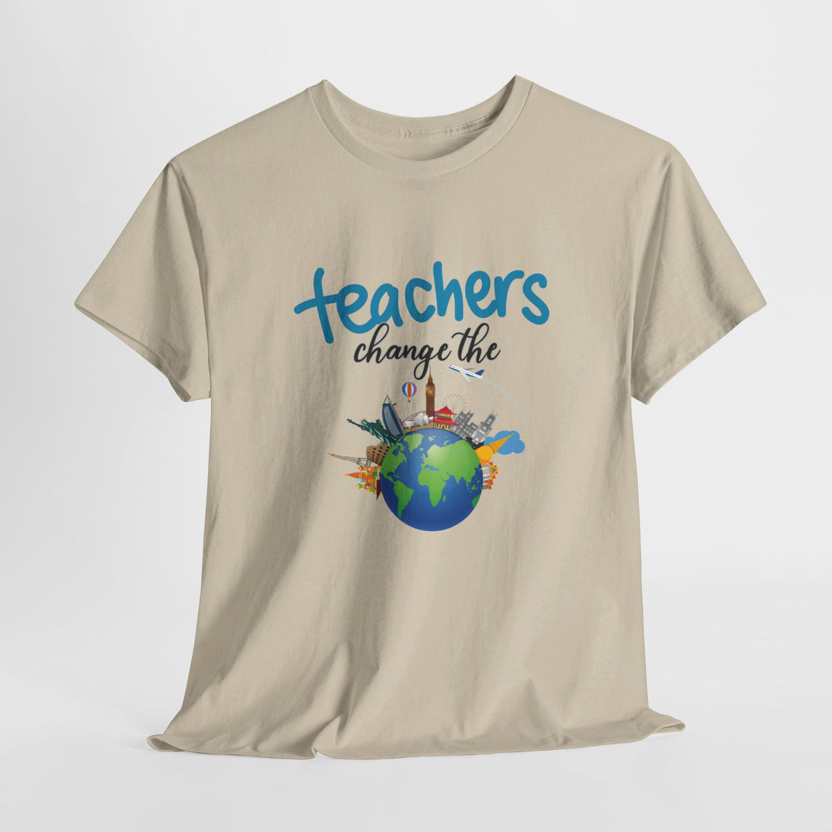 Teachers Changes the World, Crewneck Tshirt