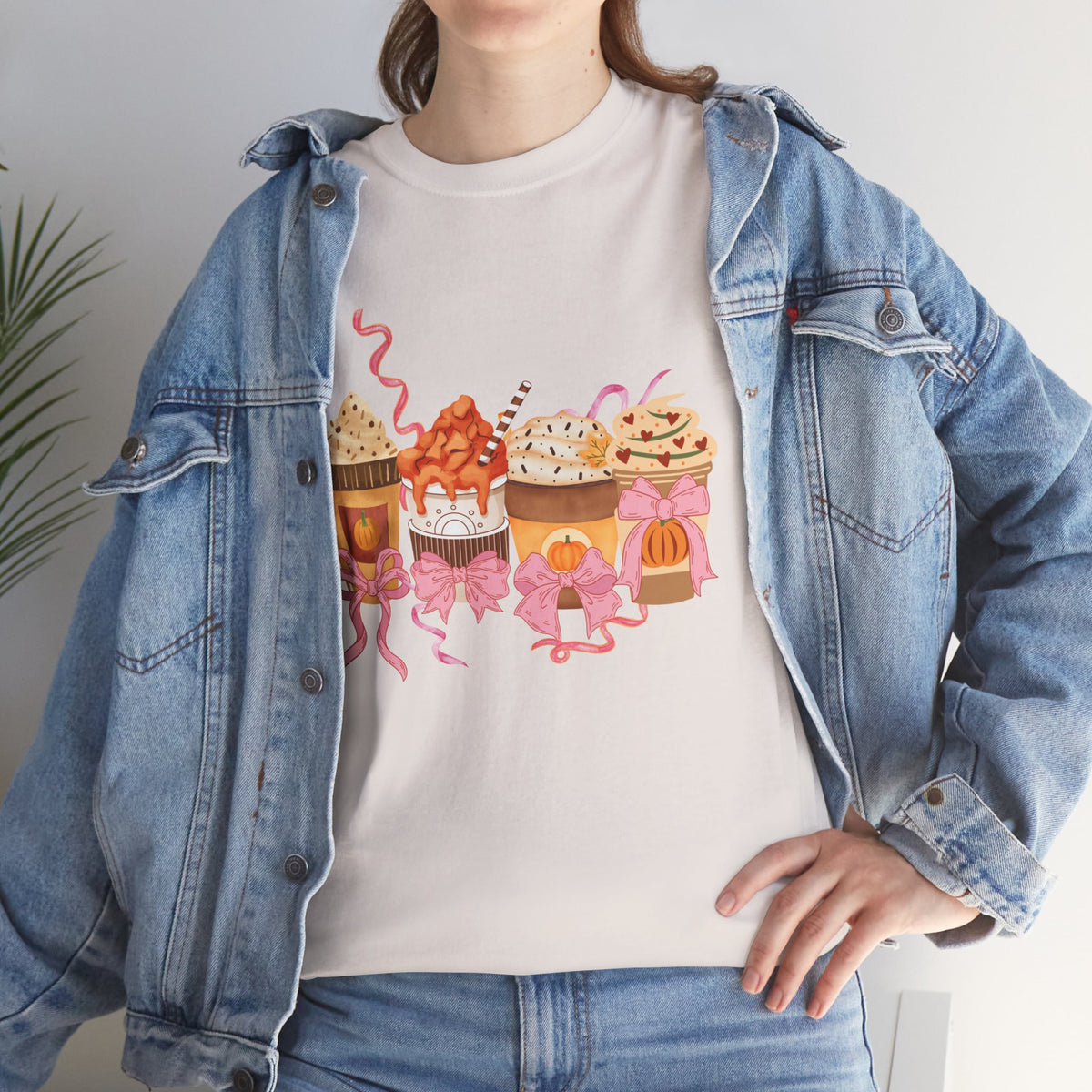 Pumpkin Spice Coffee Bow Tshirt