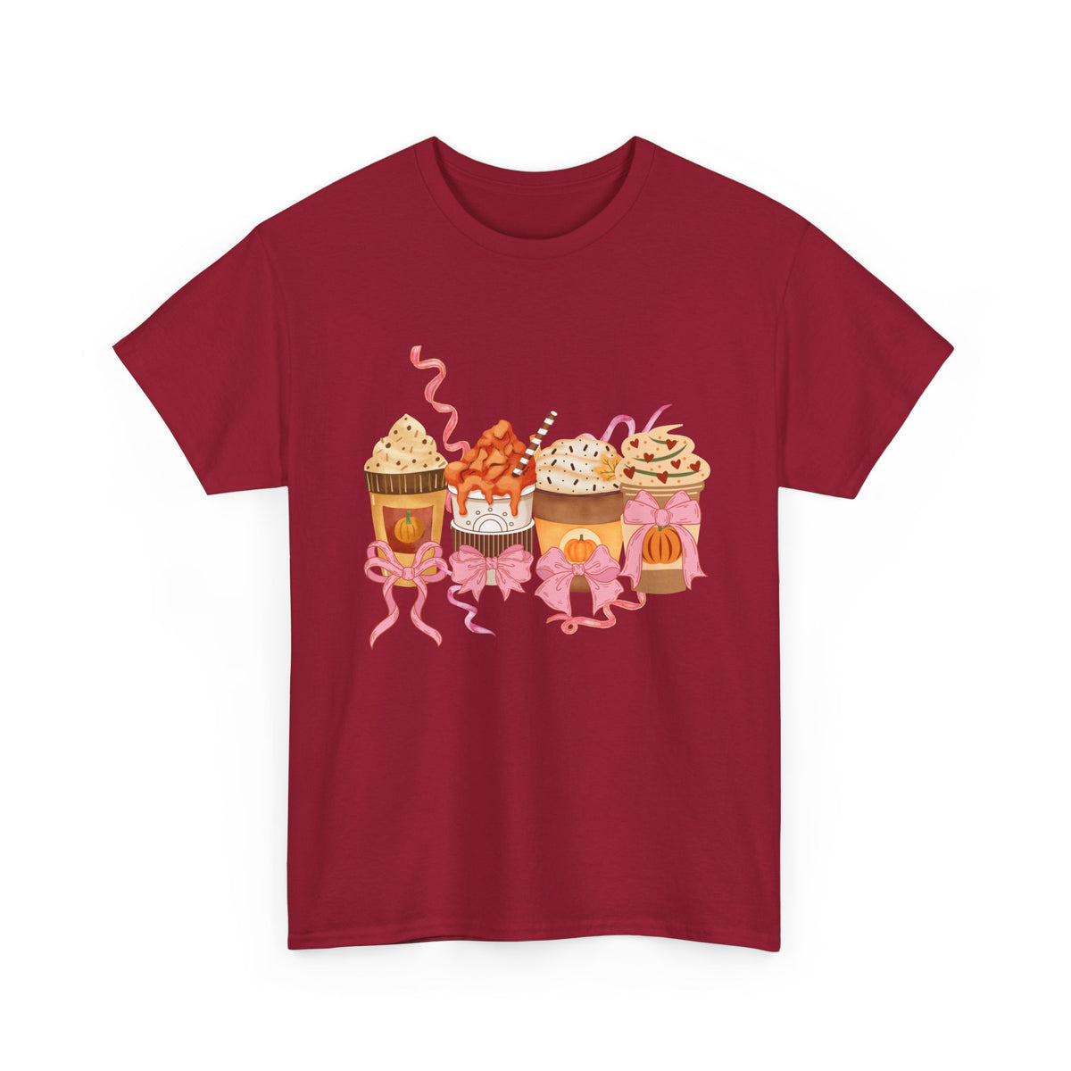 Pumpkin Spice Coffee Bow Tshirt