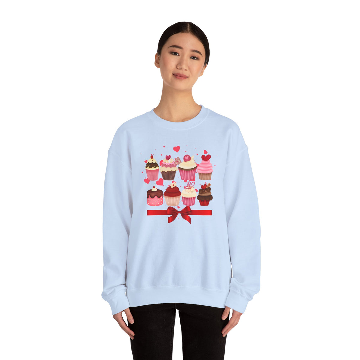 Love, Cupcakes Crewneck Sweatshirt