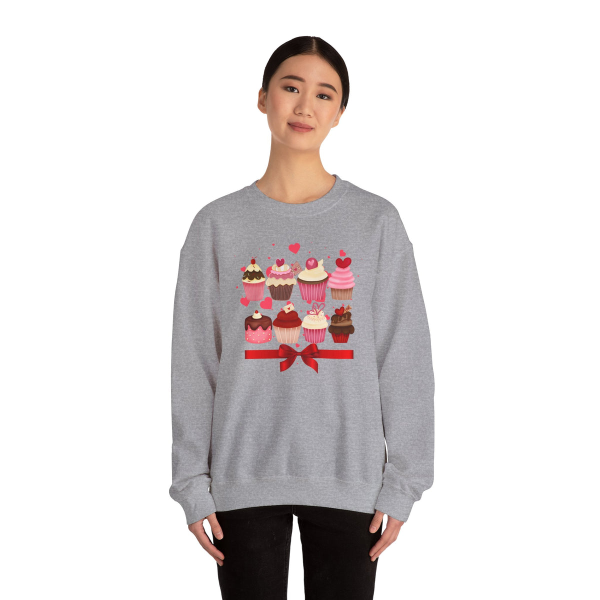 Love, Cupcakes Crewneck Sweatshirt