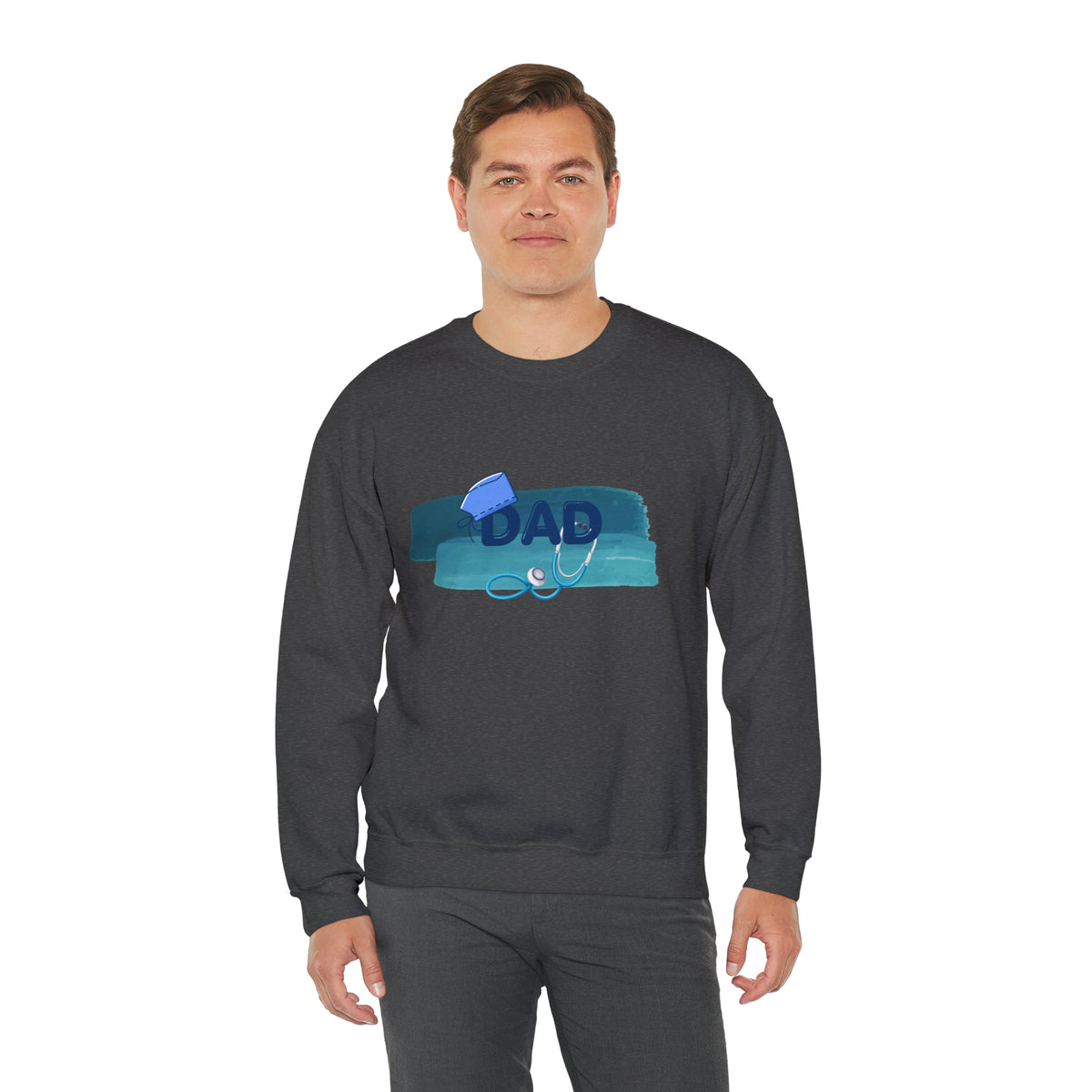 Nurse Doctor  Dad Crewneck Sweatshirt