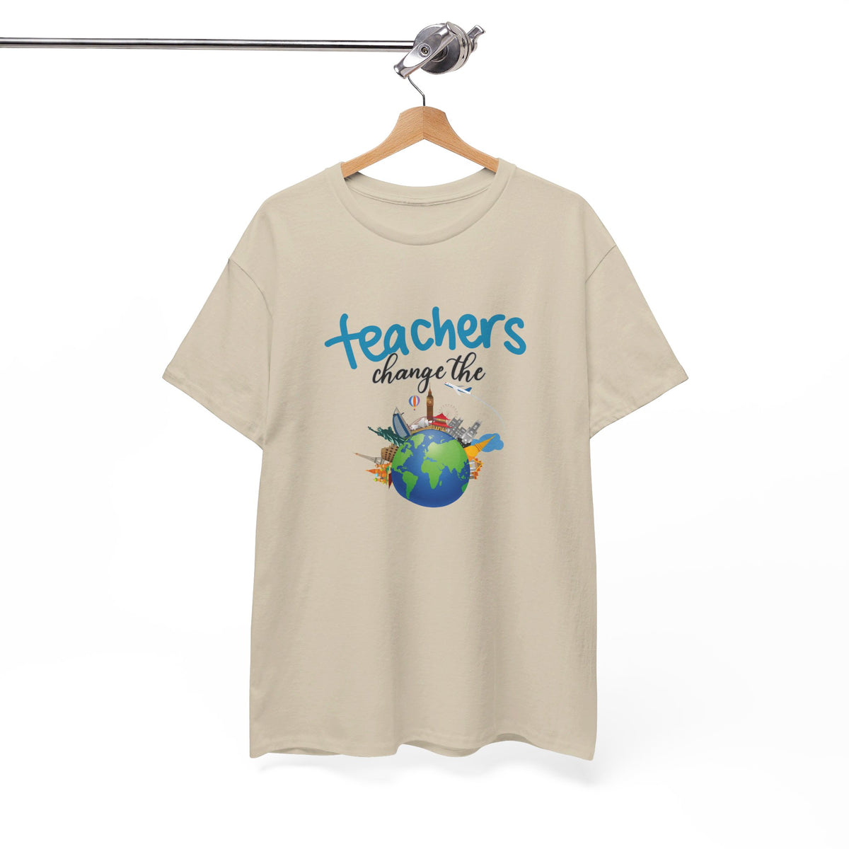 Teachers Changes the World, Crewneck Tshirt