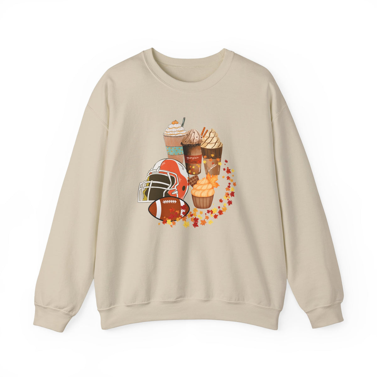 Fall Football and Coffee Crewneck Sweatshirt