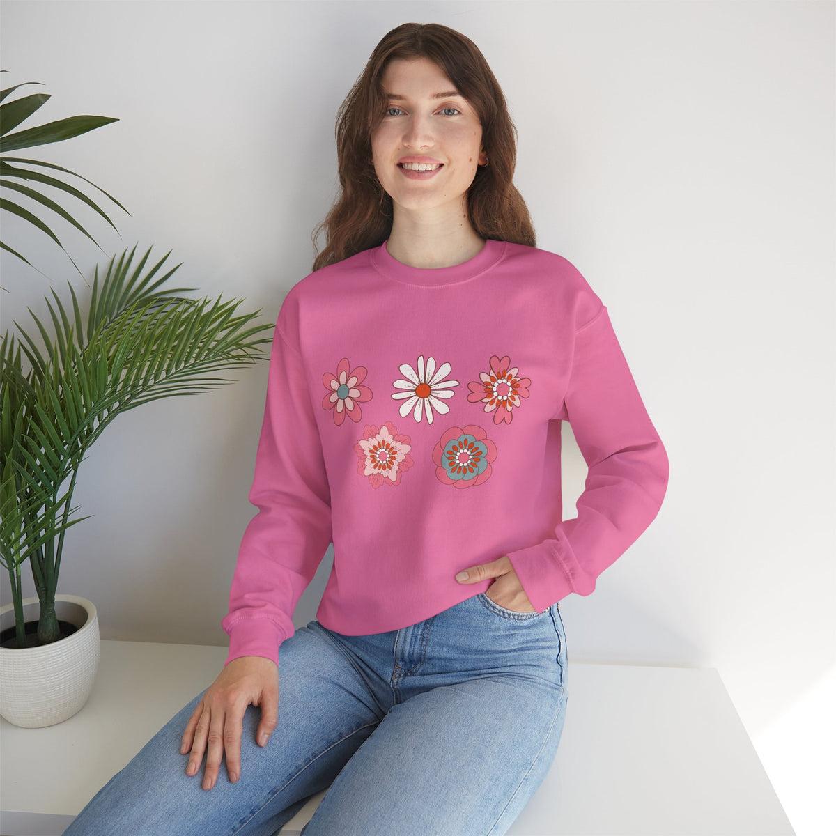 Flower Crewneck Sweatshirt