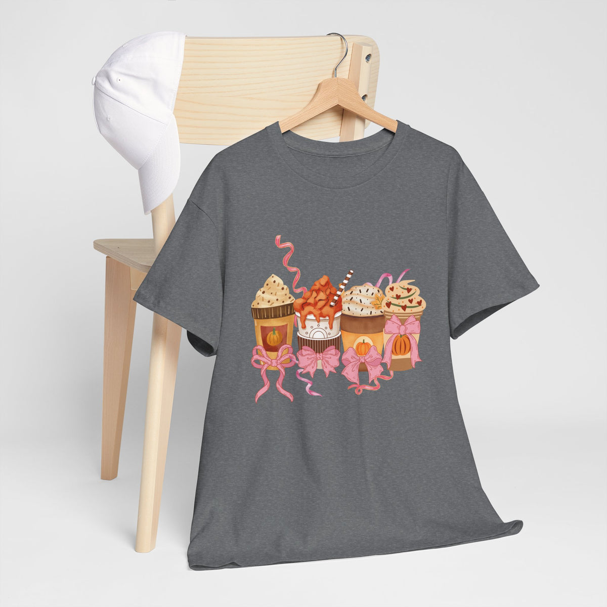 Pumpkin Spice Coffee Bow Tshirt