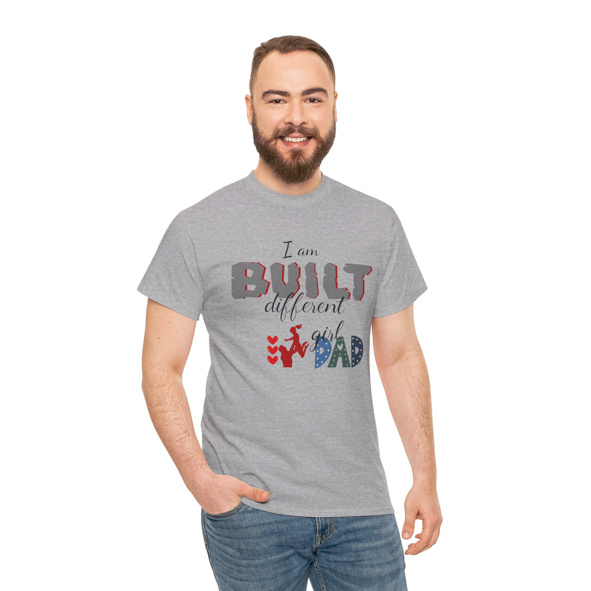 "I Am Built Different" Girl Dad T-shirt