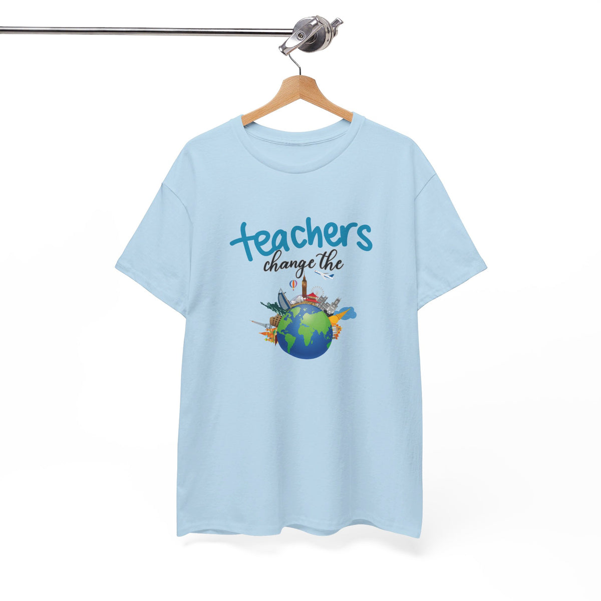 Teachers Changes the World, Crewneck Tshirt