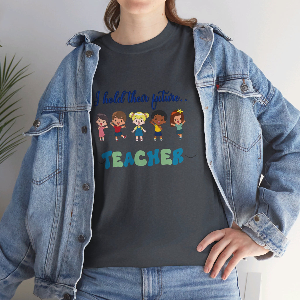 Teacher and Kids, Crewneck Tshirt