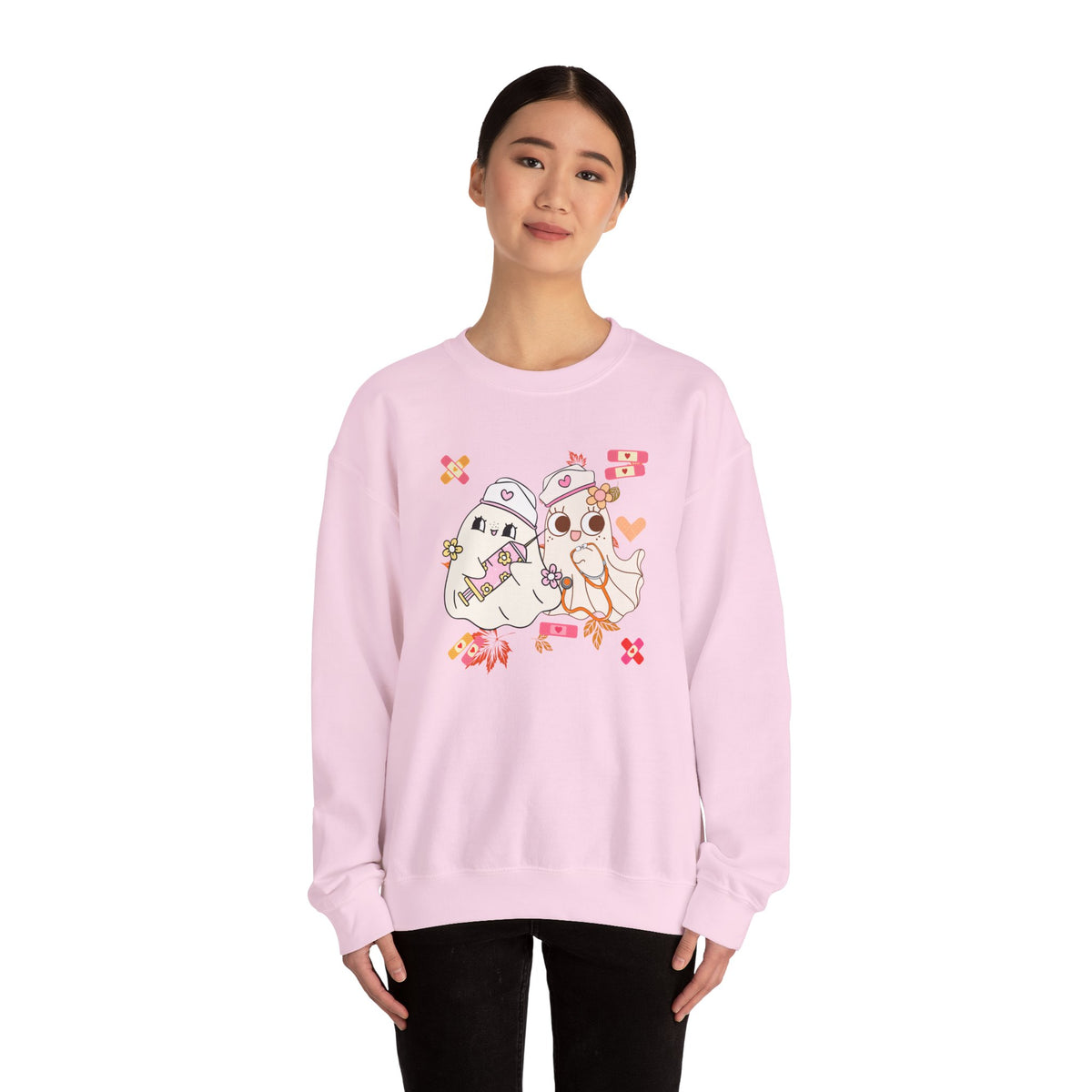 Nurse Ghost Crewneck Sweatshirt