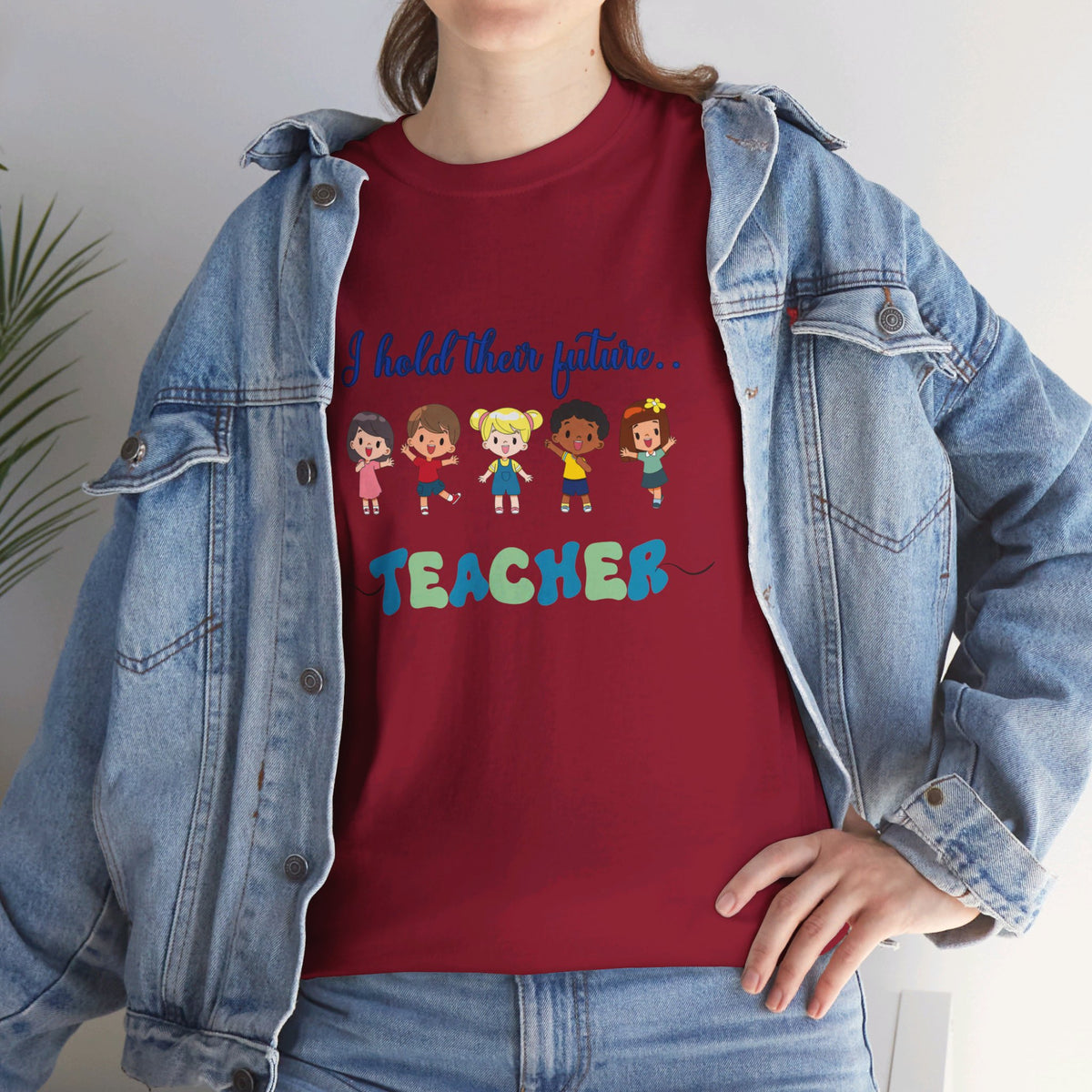 Teacher and Kids, Crewneck Tshirt