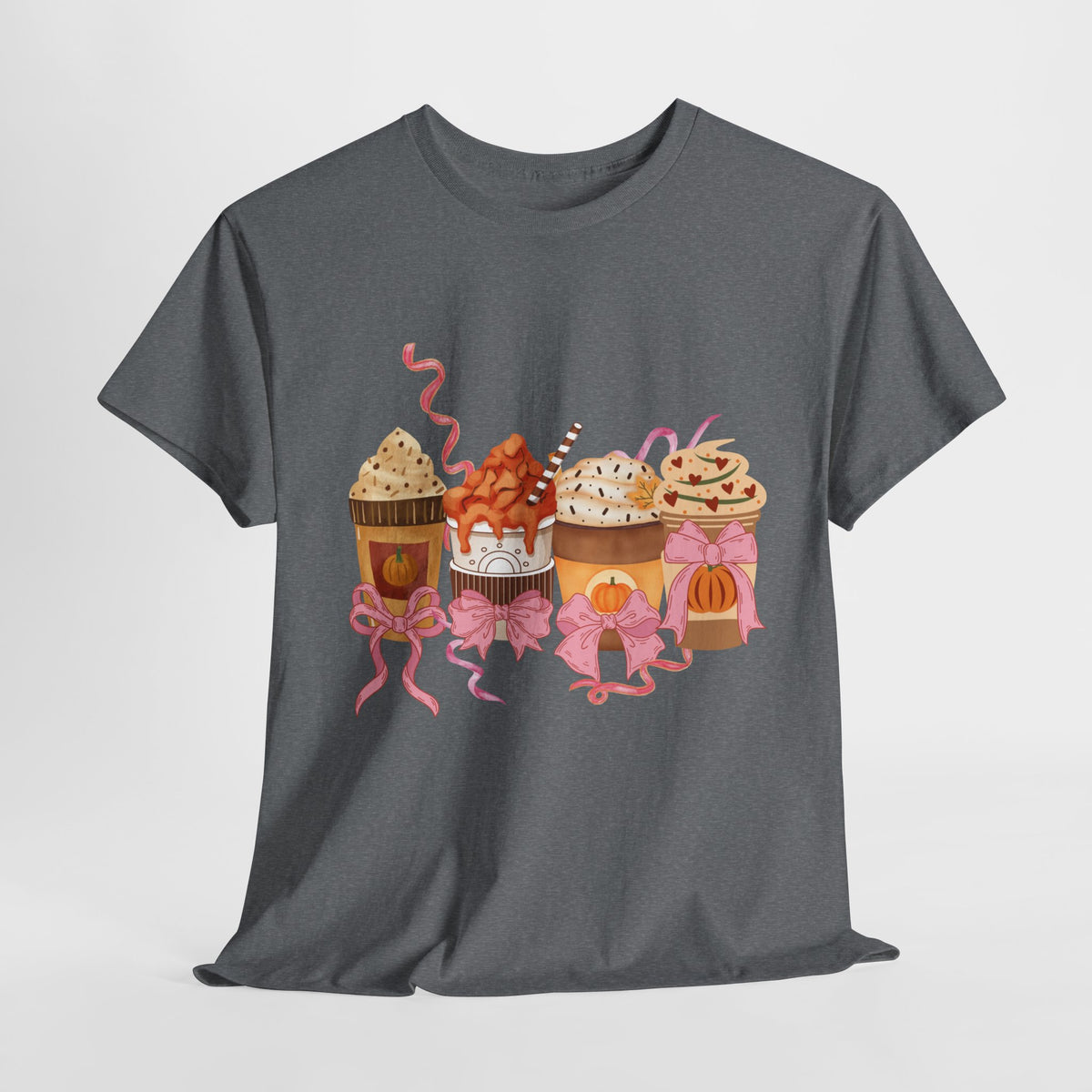 Pumpkin Spice Coffee Bow Tshirt