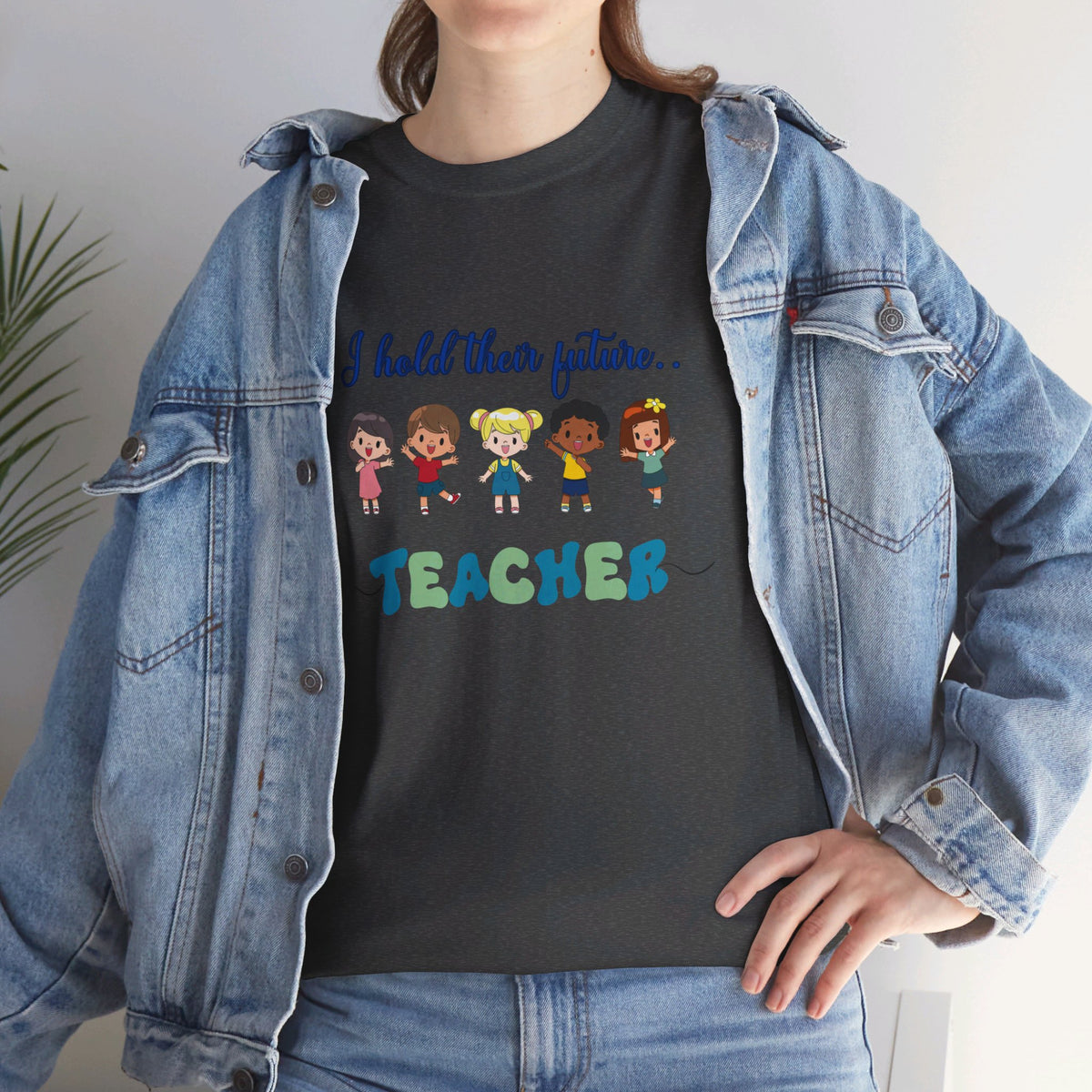 Teacher and Kids, Crewneck Tshirt