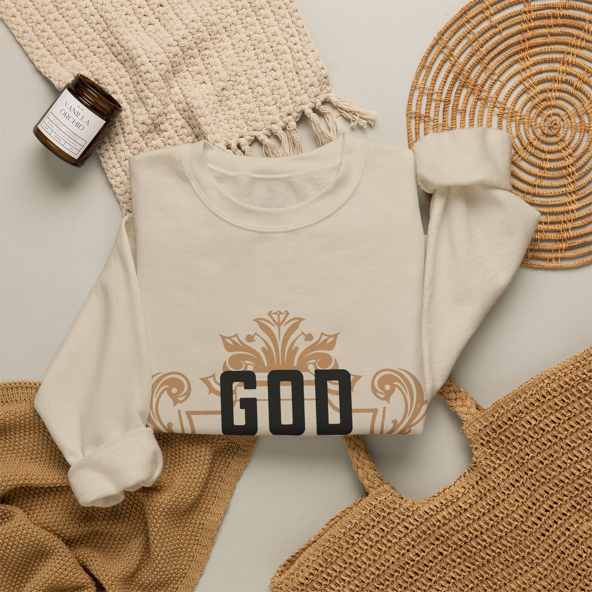 God Is Not On a Budget Crewneck Sweatshirt M
