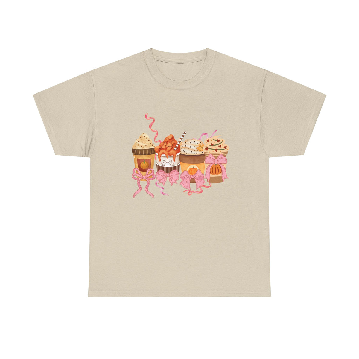 Pumpkin Spice Coffee Bow Tshirt