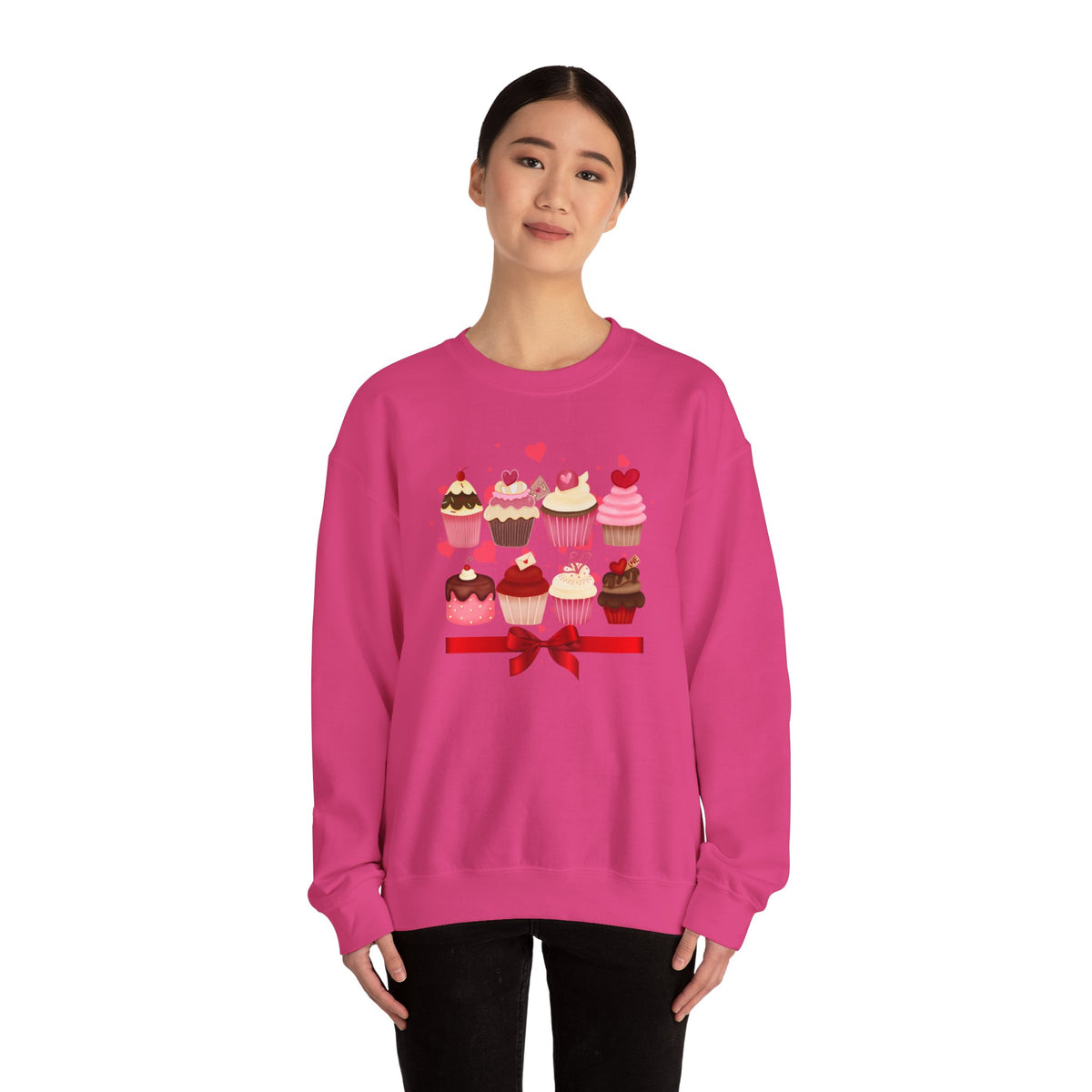 Love, Cupcakes Crewneck Sweatshirt