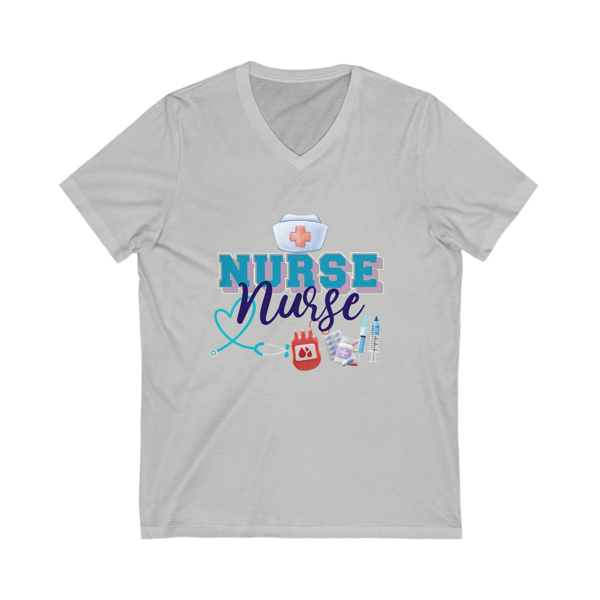 I am a Nurse, V-Neck Tshirt