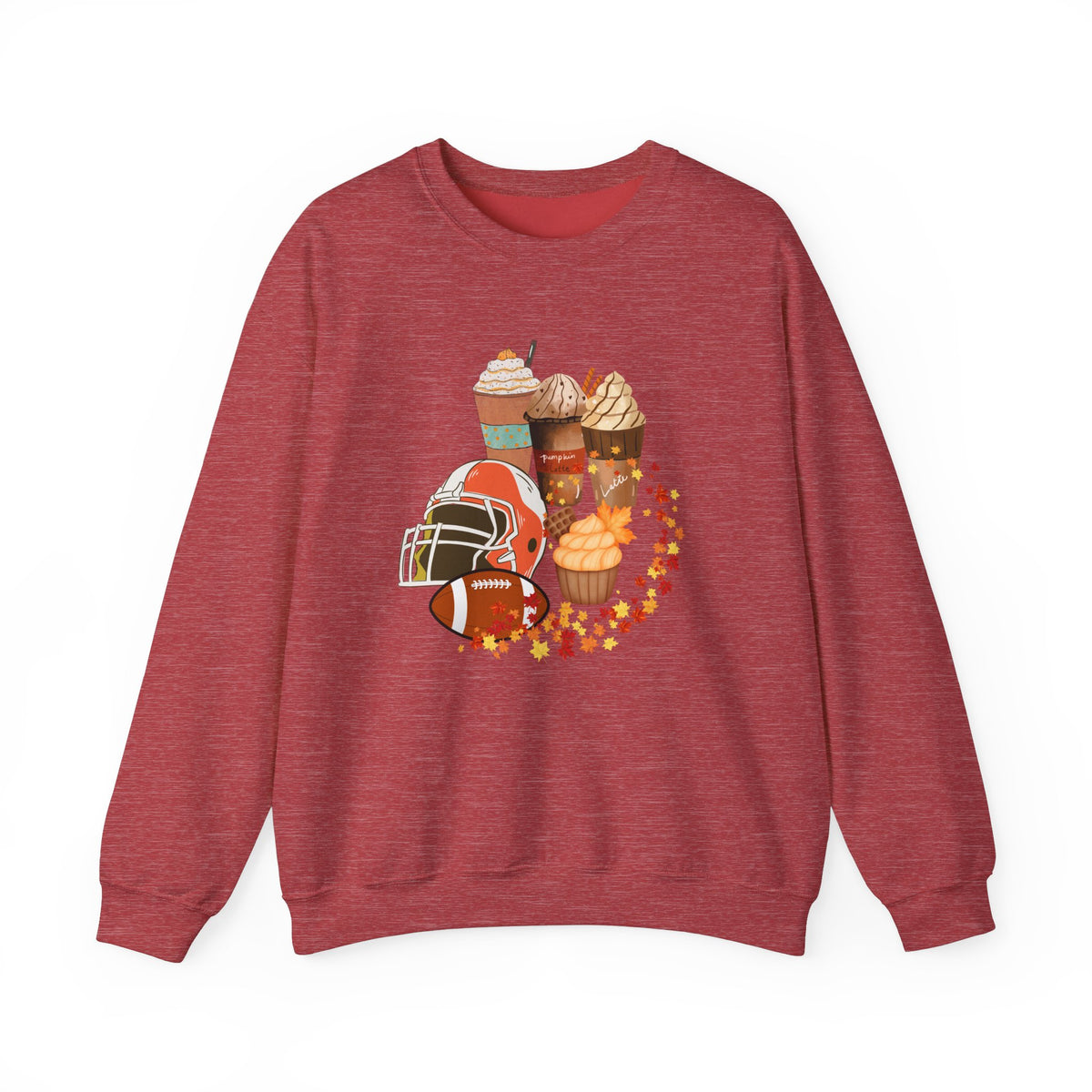 Fall Football and Coffee Crewneck Sweatshirt