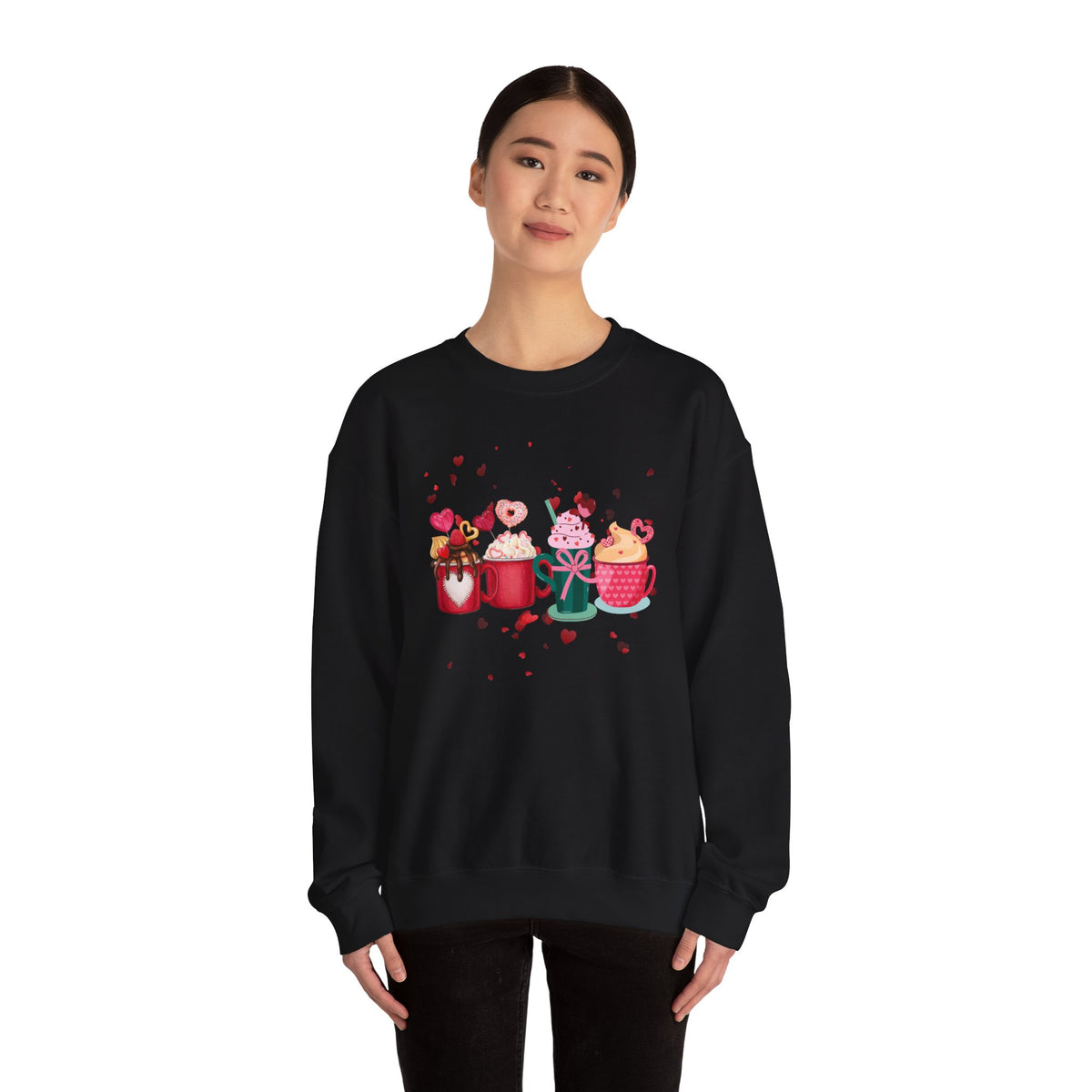 Hearts, Drink Crewneck Sweatshirt