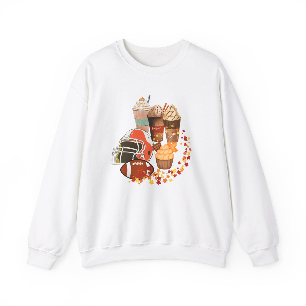 Fall Football and Coffee Crewneck Sweatshirt