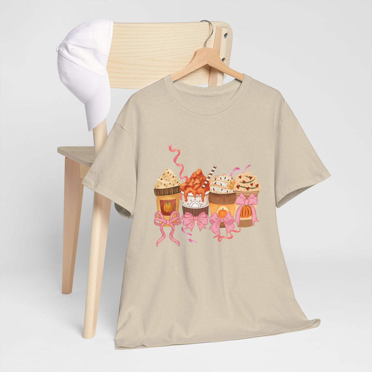 Pumpkin Spice Coffee Bow Tshirt