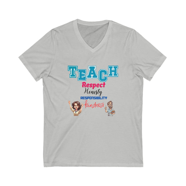 Teach Kindness,  V-Neck Tshirt