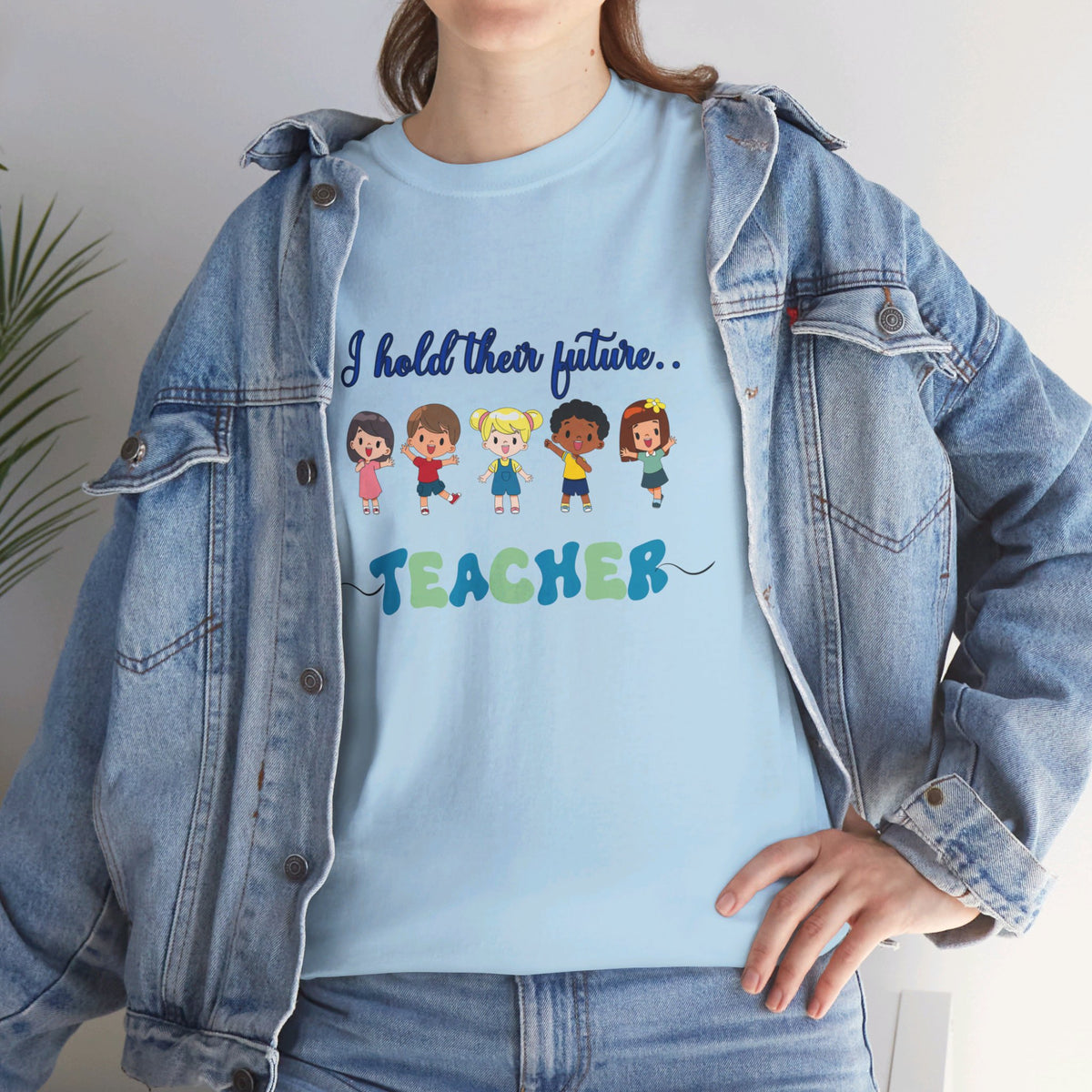 Teacher and Kids, Crewneck Tshirt