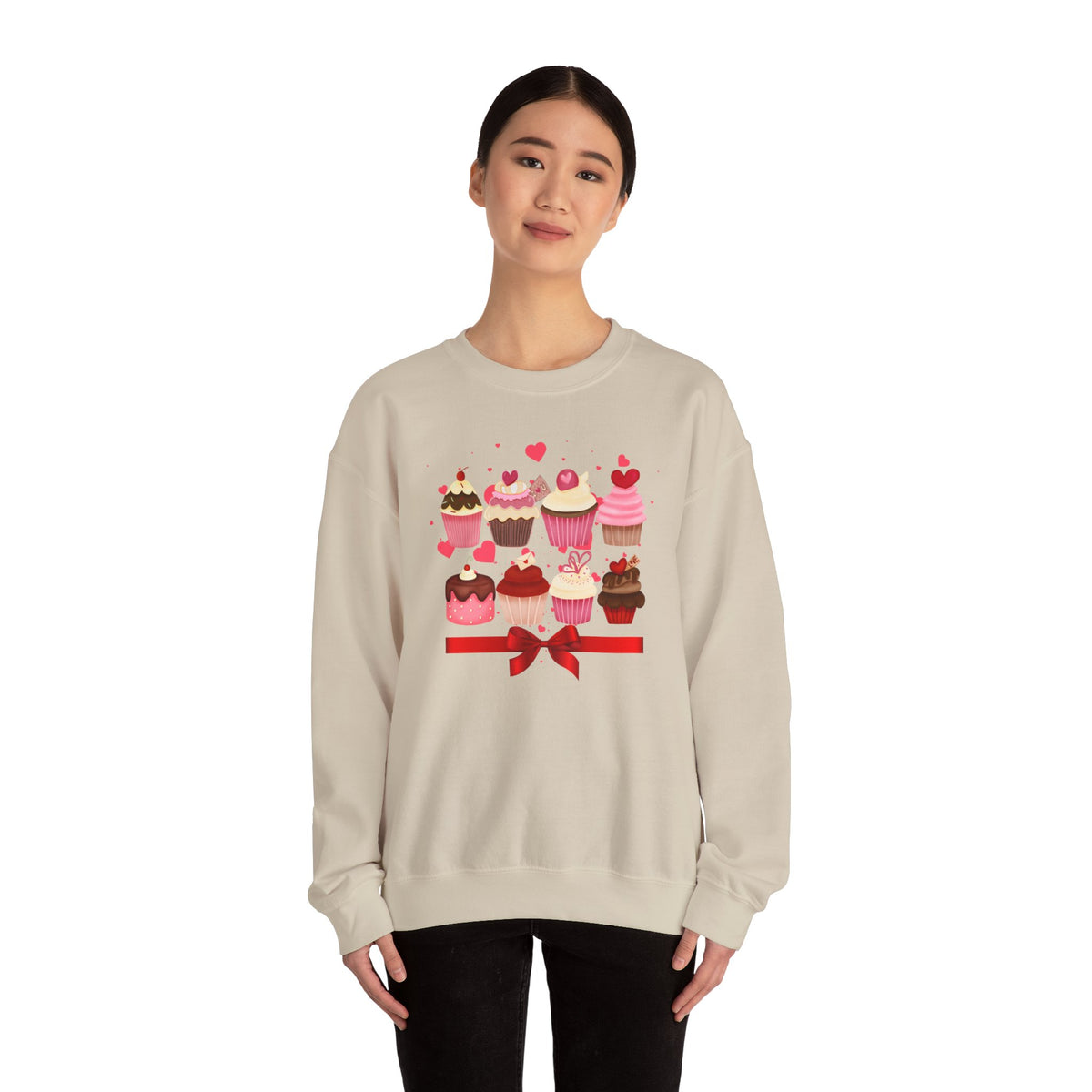 Love, Cupcakes Crewneck Sweatshirt