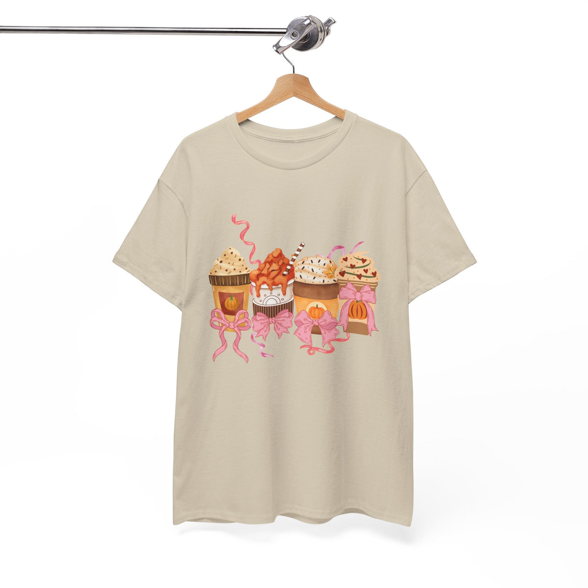 Pumpkin Spice Coffee Bow Tshirt