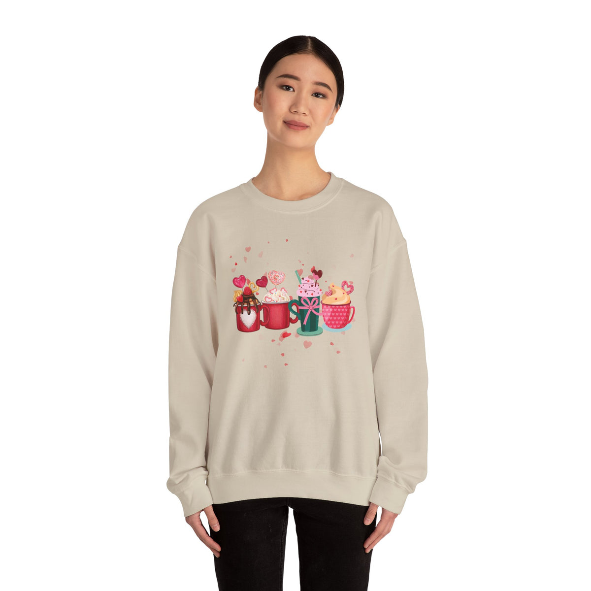 Hearts, Drink Crewneck Sweatshirt