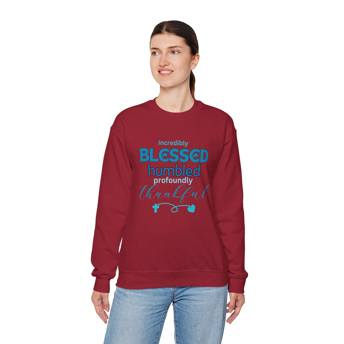 Blessed Humbled Thankful Crewneck Sweatshirt