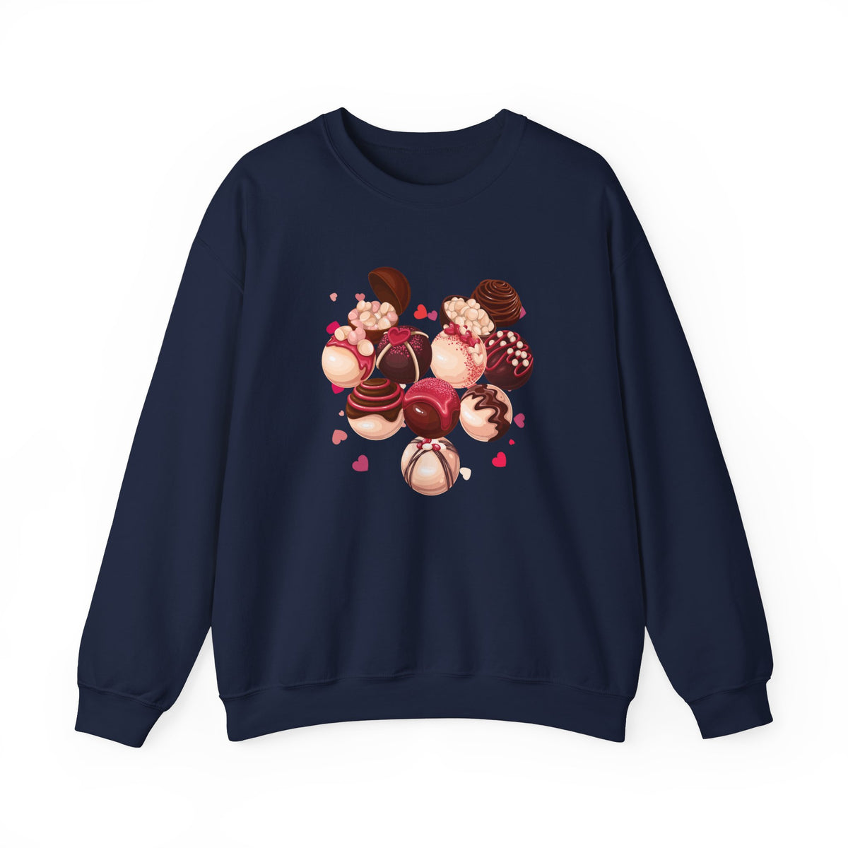 Hearts, Chocolates Crewneck Sweatshirt