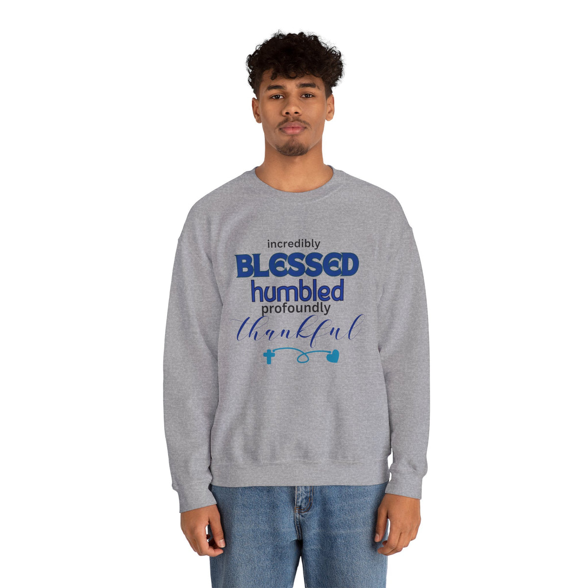 Blessed Humbled Thankful Crewneck Sweatshirt