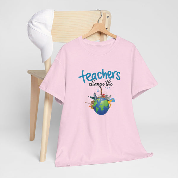 Teachers Changes the World, Crewneck Tshirt