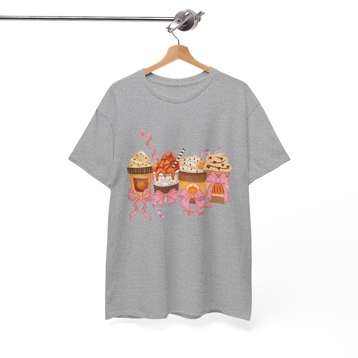 Pumpkin Spice Coffee Bow Tshirt