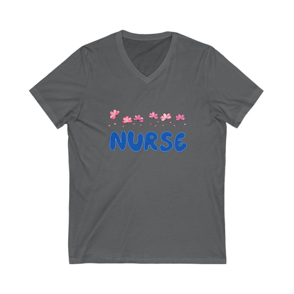 Nurse Flower V-Neck Tshirt